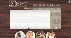 Desktop Screenshot of legacyfamilydental.net